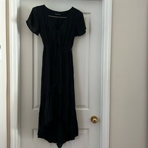 Abercrombie high low black dress